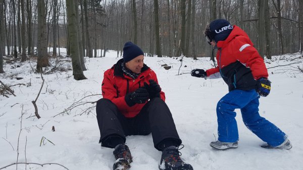 Szánkóztam a Kékes tetőn