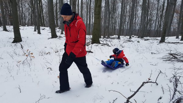 Szánkóztam a Kékes tetőn